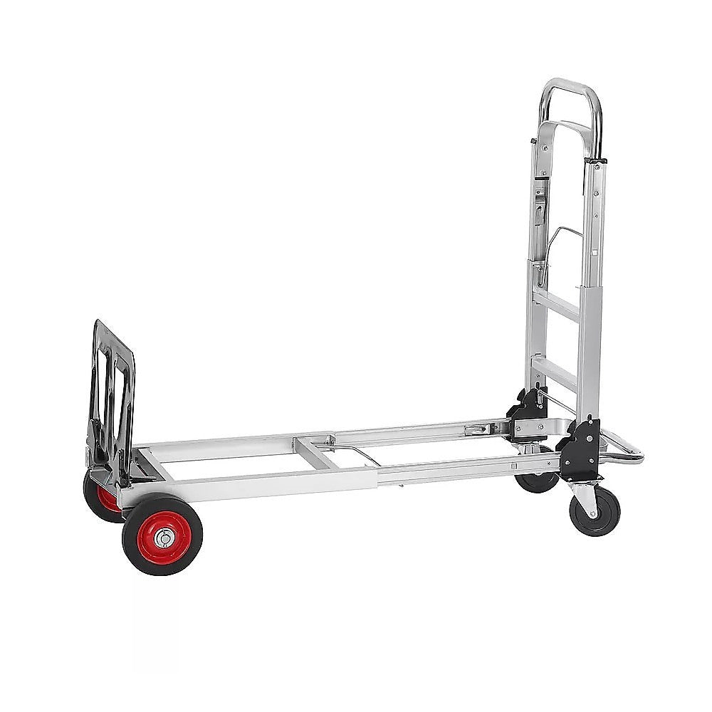 Hand Truck 2 in 1 Folding Dolly Cart 180kg Capacity Heavy Duty Aluminium