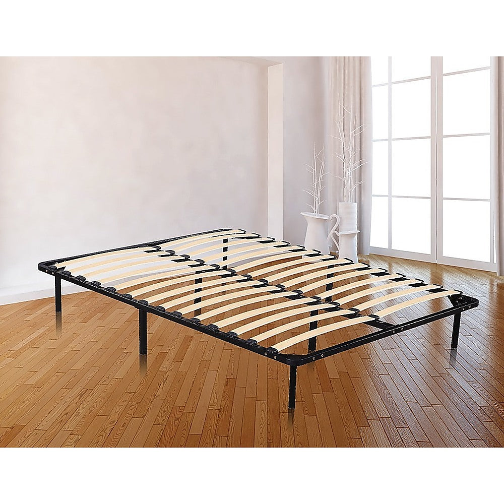 Single Metal Bed Frame Full Steel Heavy Duty