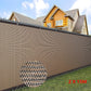 15m x 2m Fence Windscreen Privacy Screen Shade Cover Coffee Fabric Mesh Garden