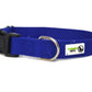 100% Pure Bamboo Fibre Dog Collar Plastic Buckle - Moondidley Pets Large Navy