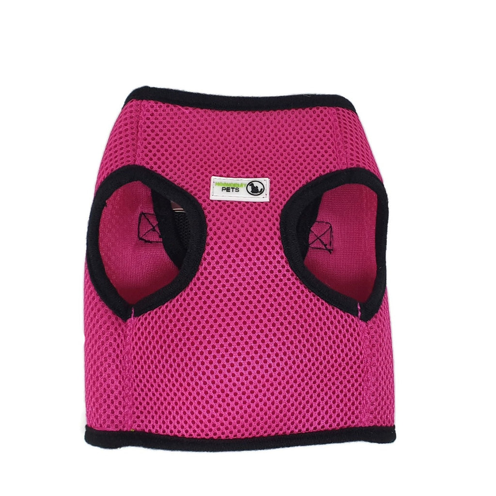 Vest Harness Pet Dog-Cat Step-in Velcro and Buckle Attachments - Moondidley Pets X-Large Pink