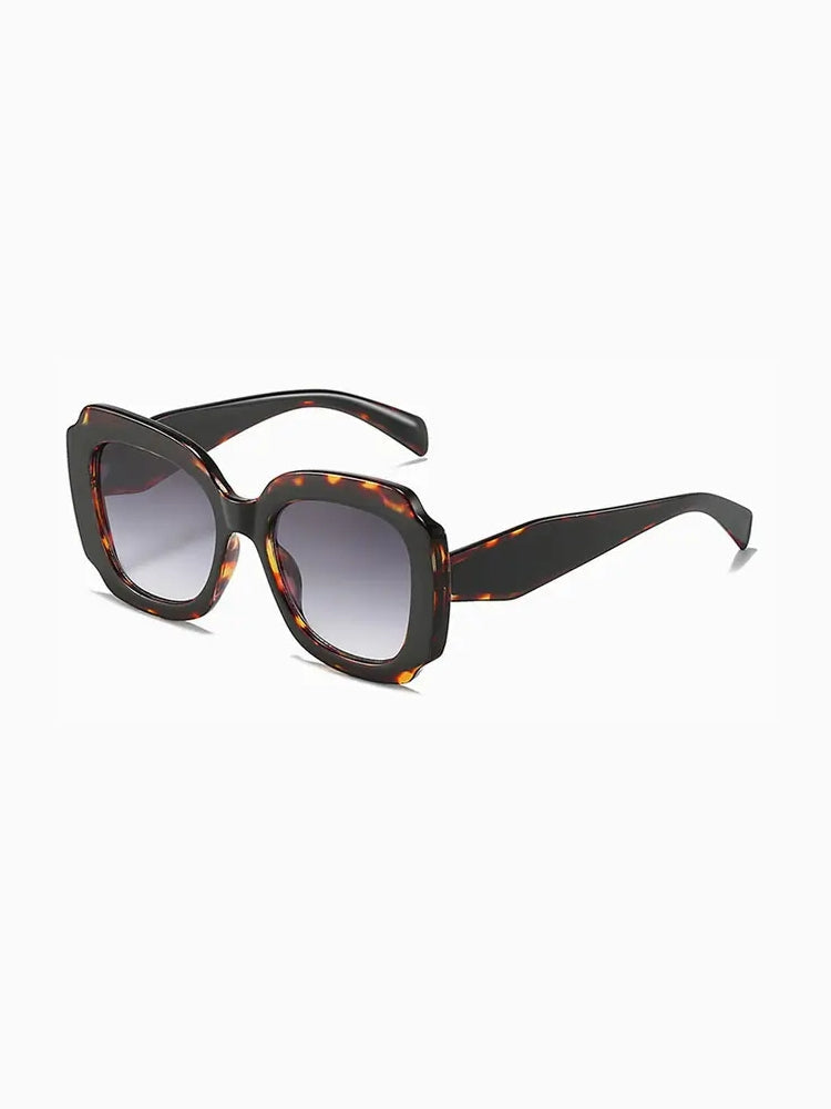 Fashion Sunglasses - Como - Leopard with Grey Fade