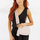 Vegan PU Leather Miami Crossbody - Light Pink