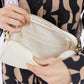 Vegan PU Leather Miami Crossbody - Ivory