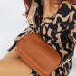 Vegan PU Leather Miami Crossbody - Tan