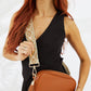 Vegan PU Leather Miami Crossbody - Tan