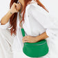 Vegan PU Leather Florida Crossbody - Emerald Green