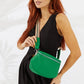 Vegan PU Leather Florida Crossbody - Emerald Green