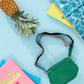 Vegan PU Leather Florida Crossbody - Emerald Green