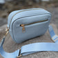 Vegan PU Leather Brunswick Crossbody - Light Blue