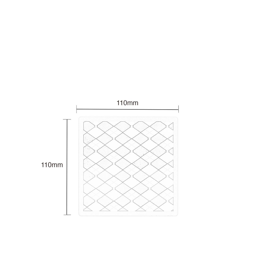 Cassette Checkboard Coaster white