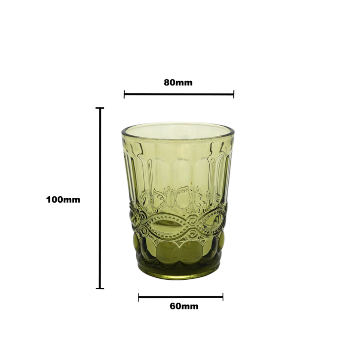 Faubourg Embossed Tumbler - 250ml green