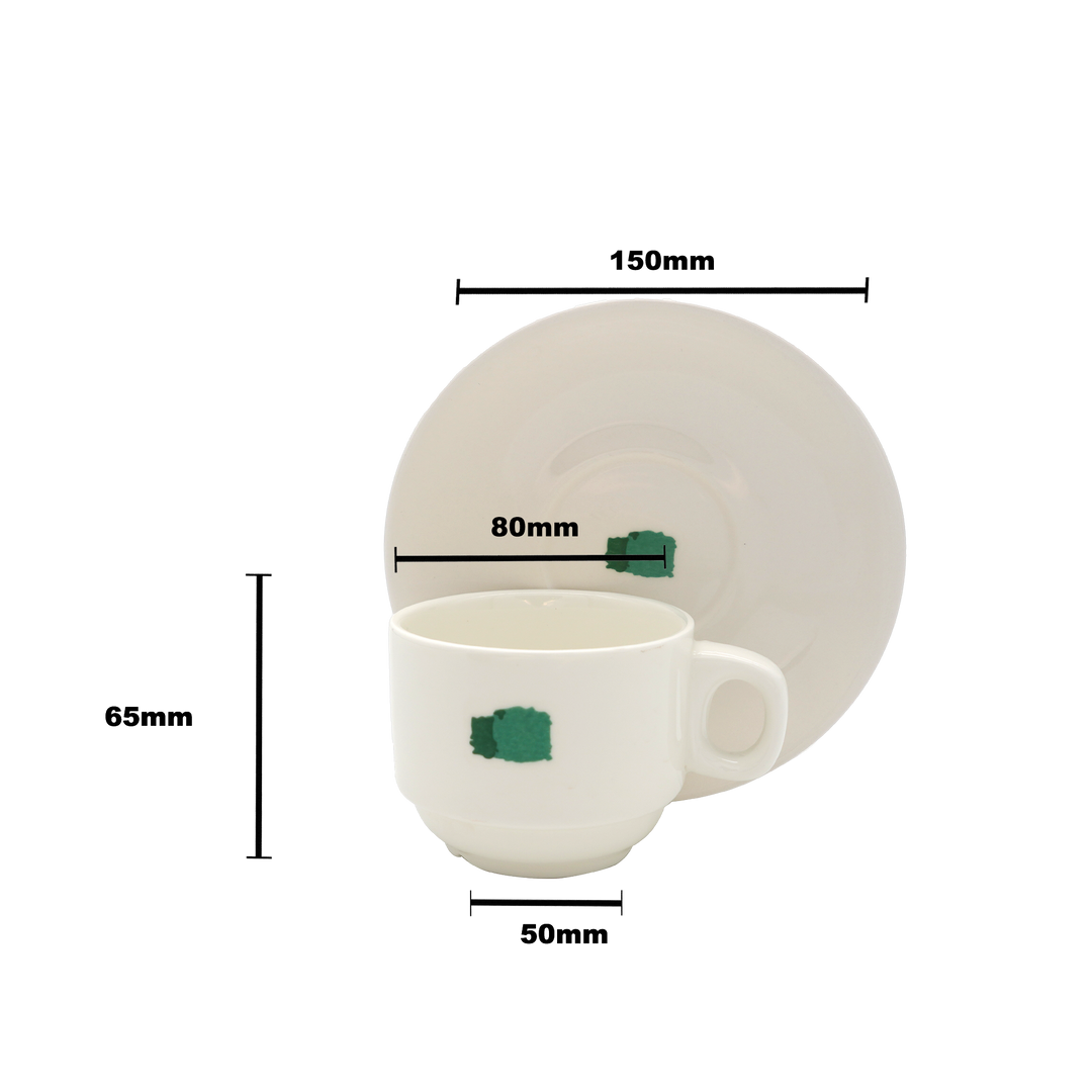 Summer Block Cup and Saucer - 200ml