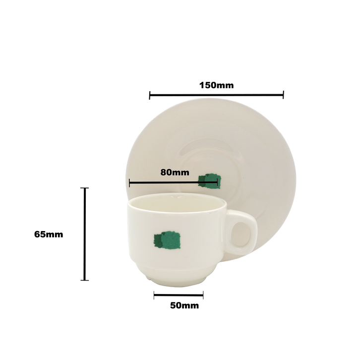 Summer Block Cup and Saucer - 200ml