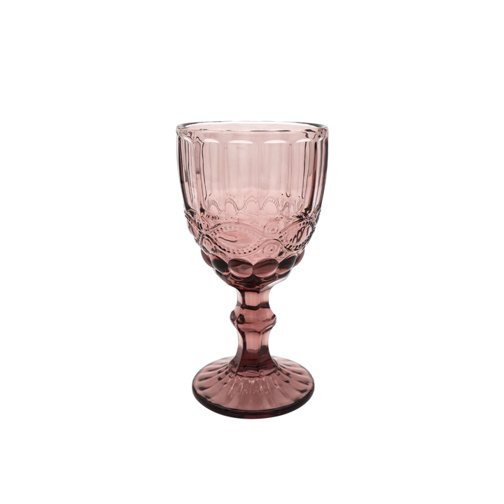 Faubourg Embossed Wine Glass - 310ml purple