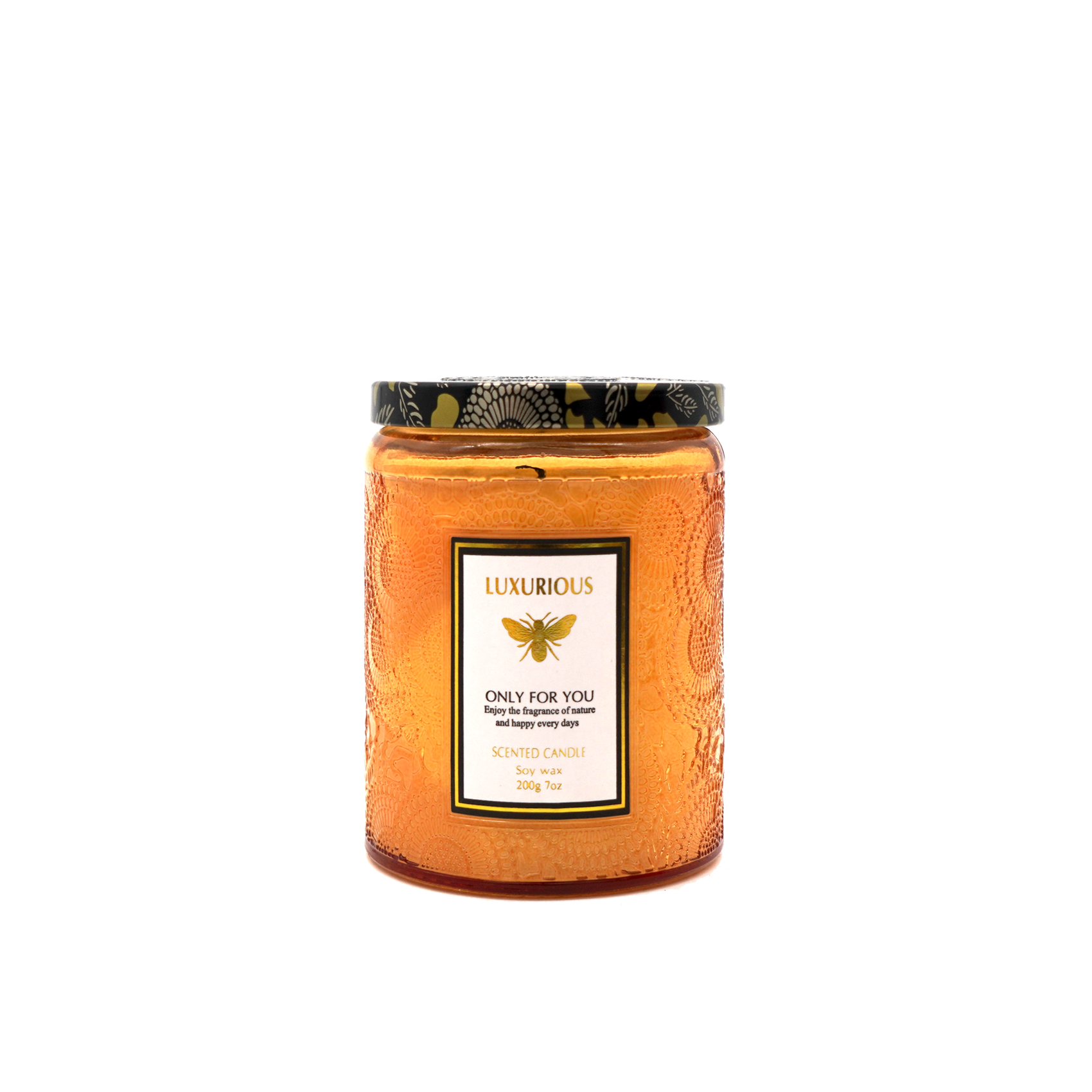 Faubourg Embossed Scented Candle amber