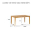 Allergo Dining Table 150cm Timber Dining Table - Natural