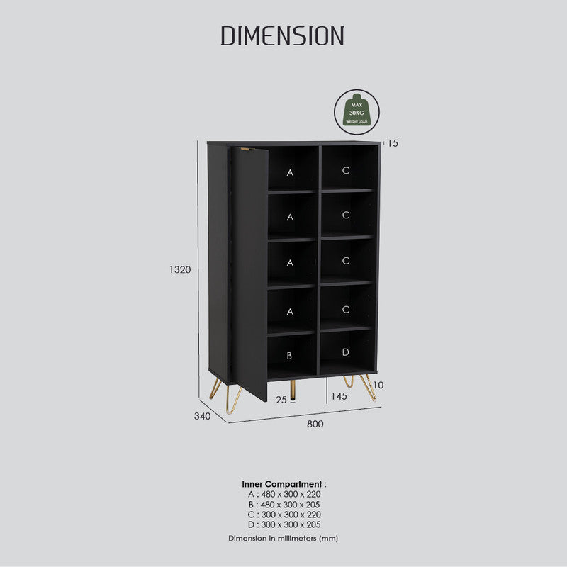 Volos Multifunction Cabinet Shoe Cabinet