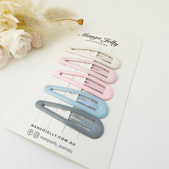 MANGO JELLY Butter Cream Hair Clips Collection - Ice cream Classic - One Pack