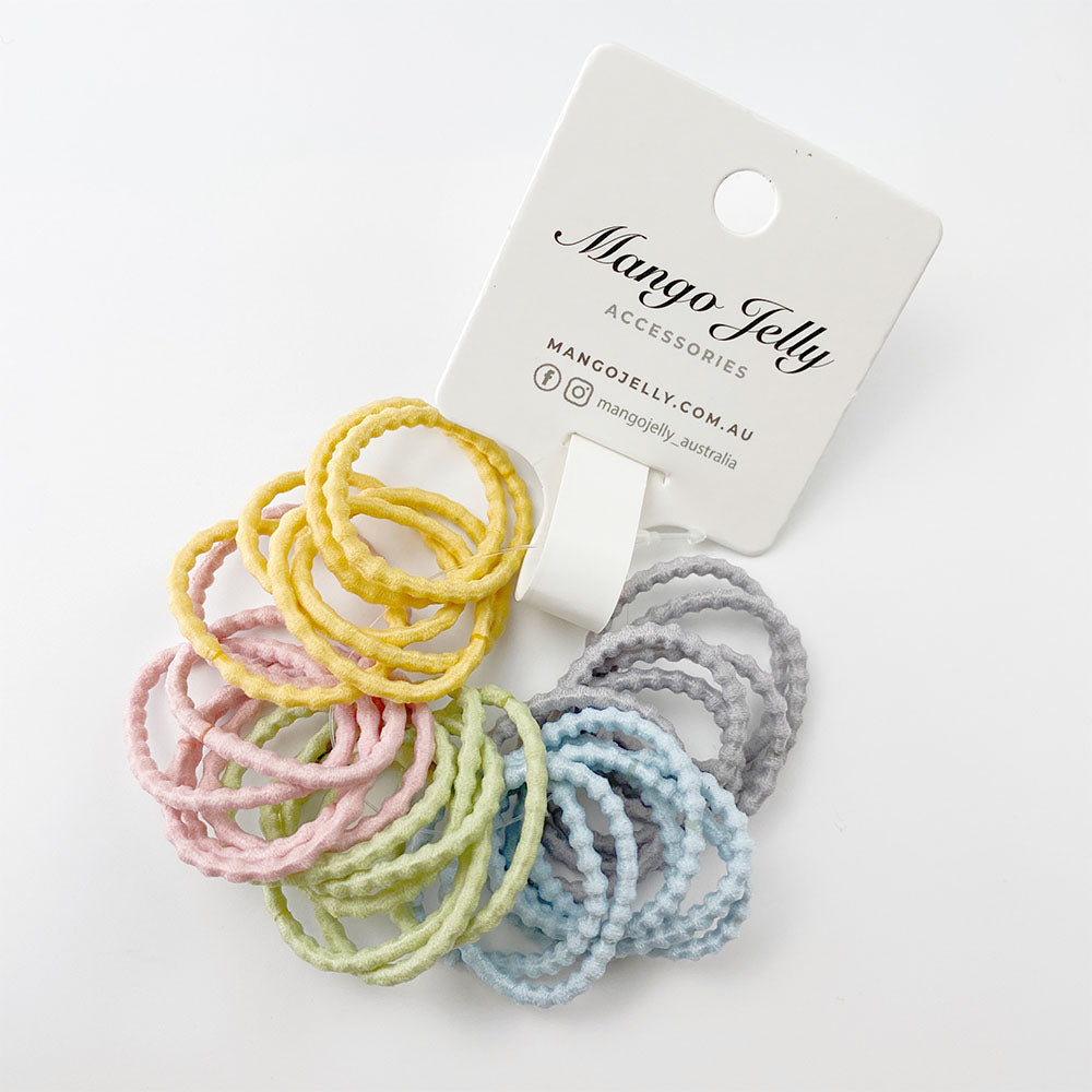 MANGO JELLY Kids Hair Ties (3cm) - Bubbly Milky - One Pack