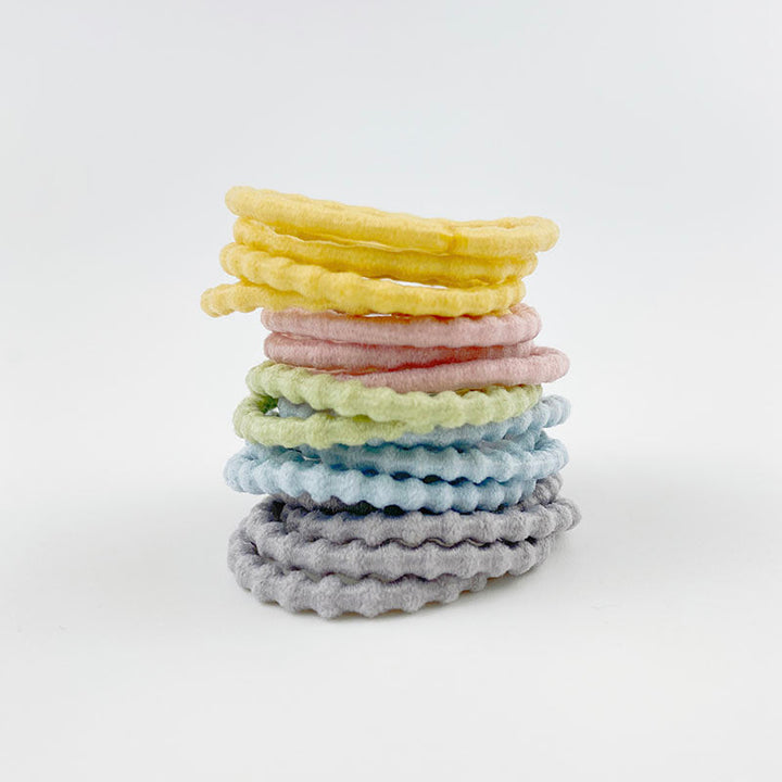 MANGO JELLY Kids Hair Ties (3cm) - Bubbly Milky -Twin Pack