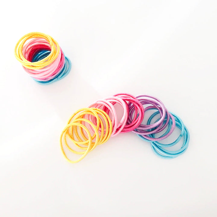 MANGO JELLY Kids Hair Ties (3cm) - Classic Summer Bright - Six Pack