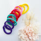 MANGO JELLY Metal Free Hair ties (4.5cm) - Pop Mixed 10P - Three Pack