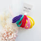 MANGO JELLY Metal Free Hair ties (4.5cm) - Pop Mixed 10P - Three Pack