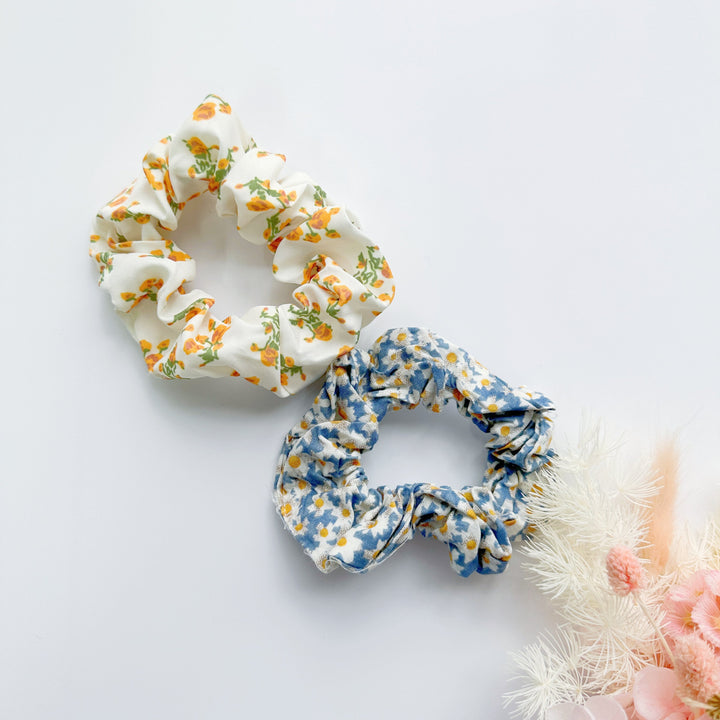 MANGO JELLY Scrunchies 2P - Summer flowers