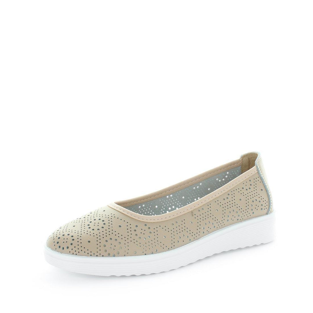 JUST BEE Women's CARIN Flats Beige 37EU