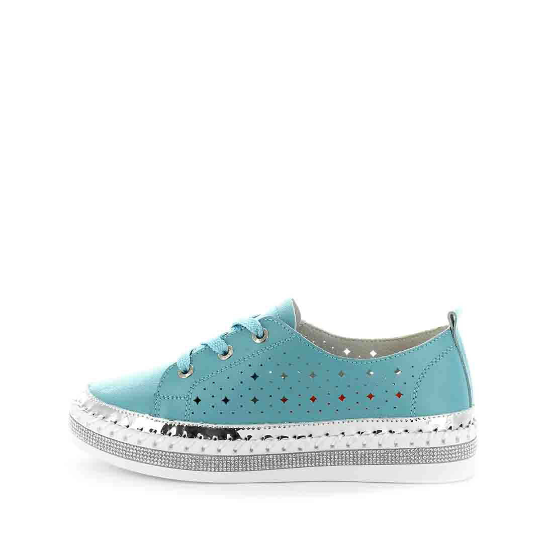 JUST BEE Women's CASINI Flats Aqua 36EU