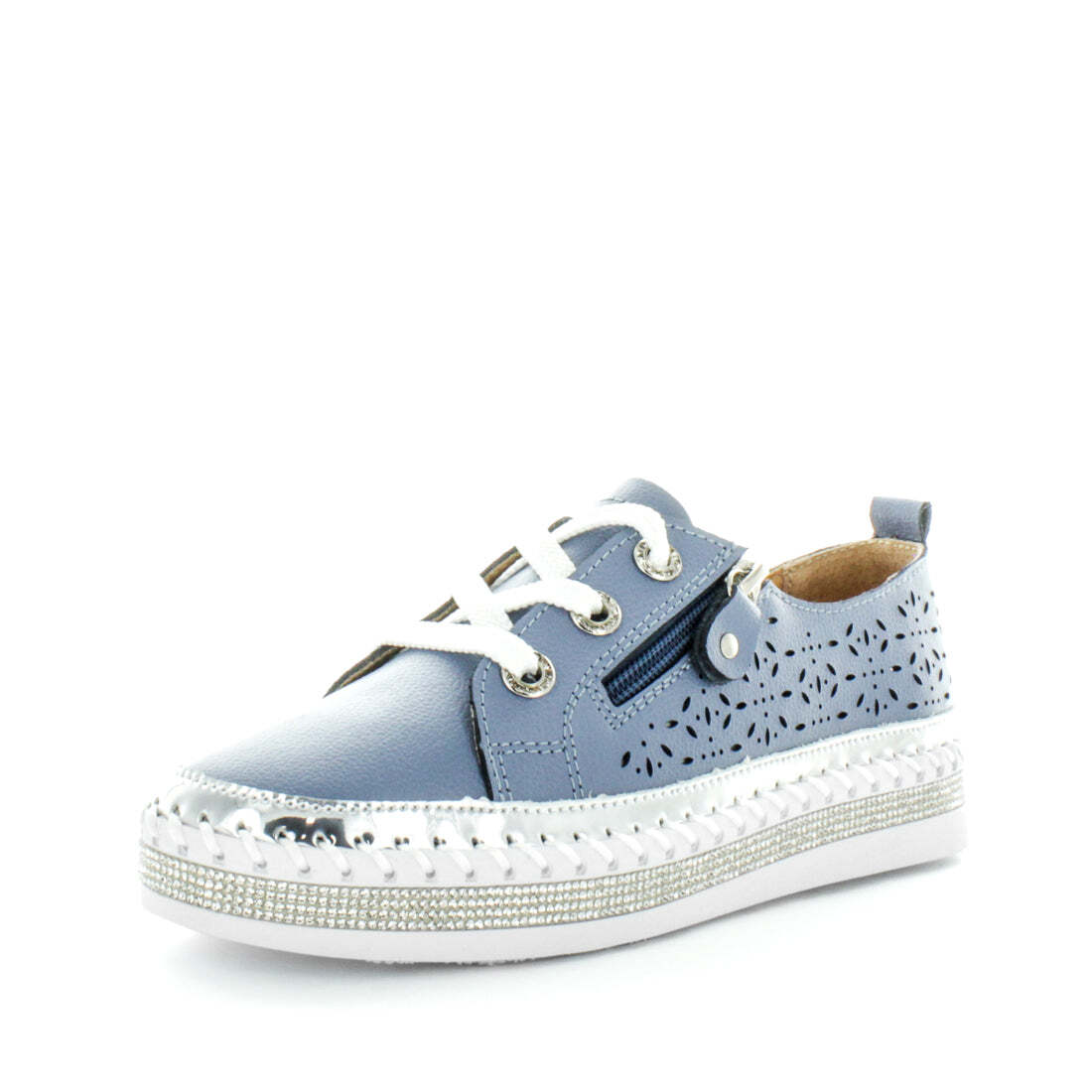 JUST BEE Women's CHELSY Sneakers Blue 36EU