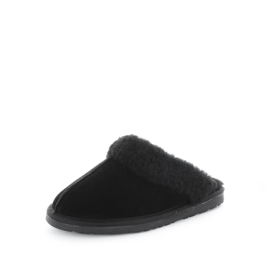 JUST BEE Women's CITA Slippers Black 10US