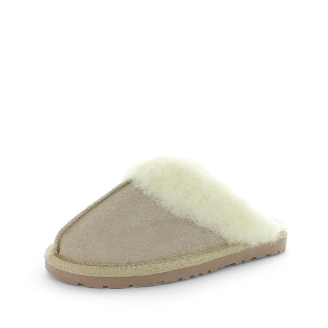 JUST BEE Women's CITA Slippers Sand 6US