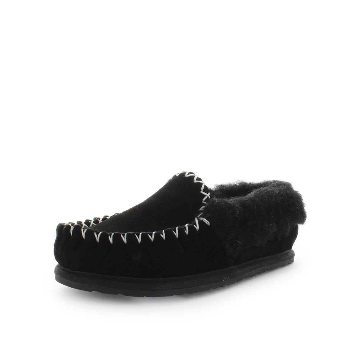 JUST BEE Women's CRAFTS Slippers Black 10US