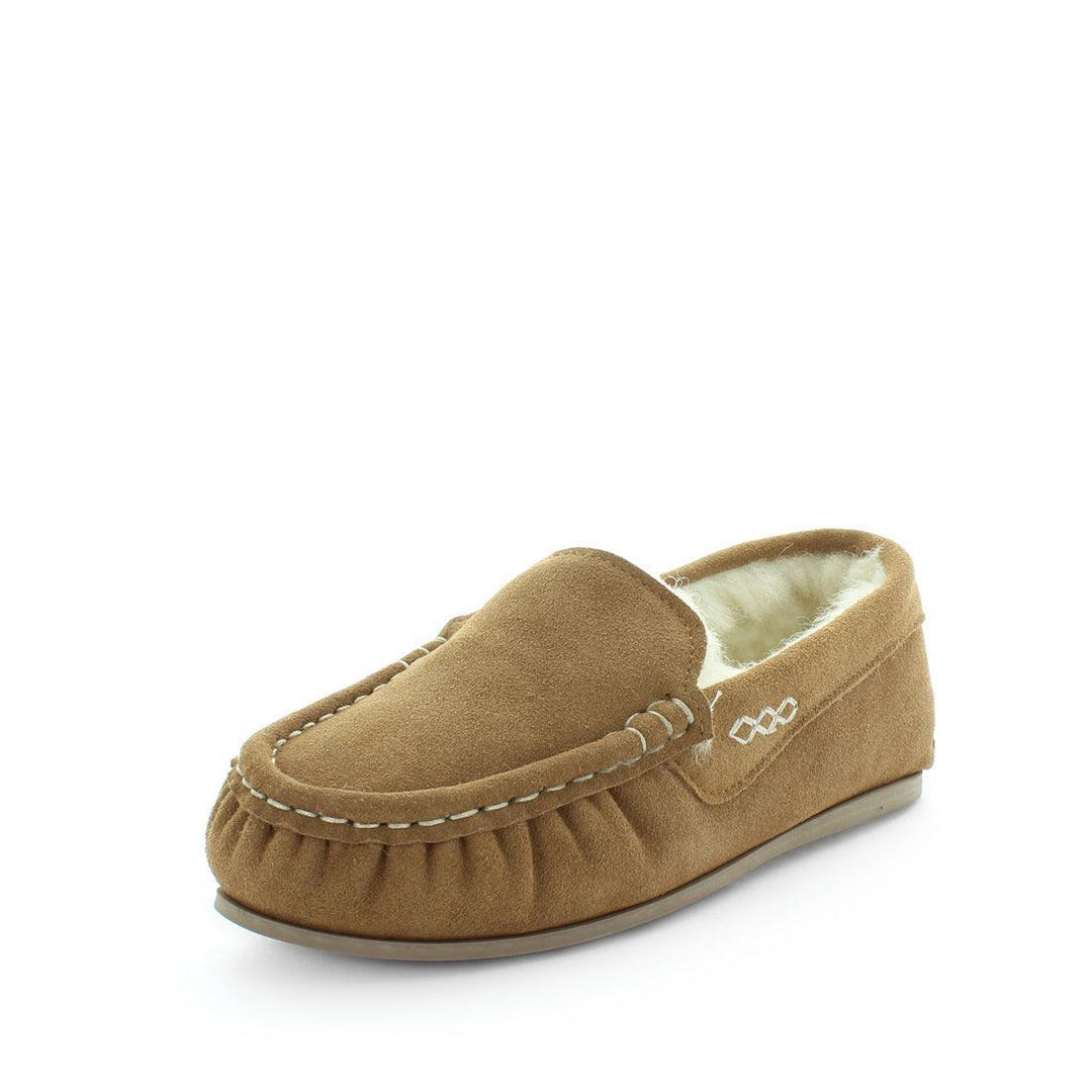 JUST BEE Women's CRISPY Slippers Chestnut 7US