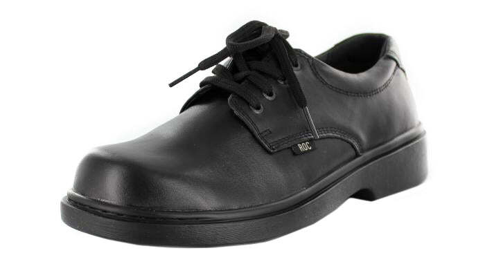 ROC SHOES Girl's STROBE School Black Shoe 10US