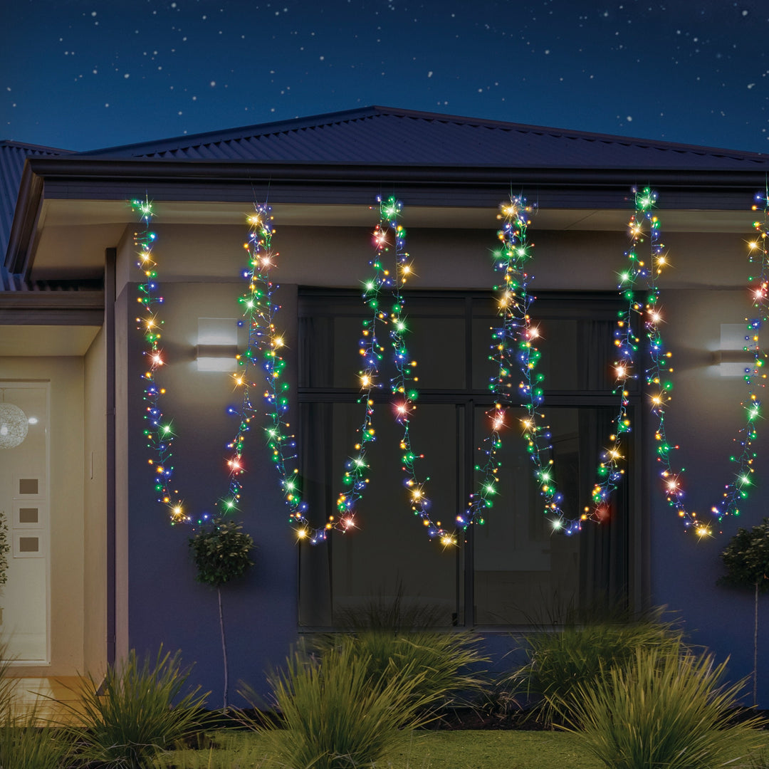 Cluster Lights 720 LEDs available in 6 Color Options - Warm White