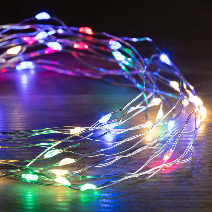 Battery Operated 30 LED Wire Pin Lights – 3m, available in 3 Colors - Cool White