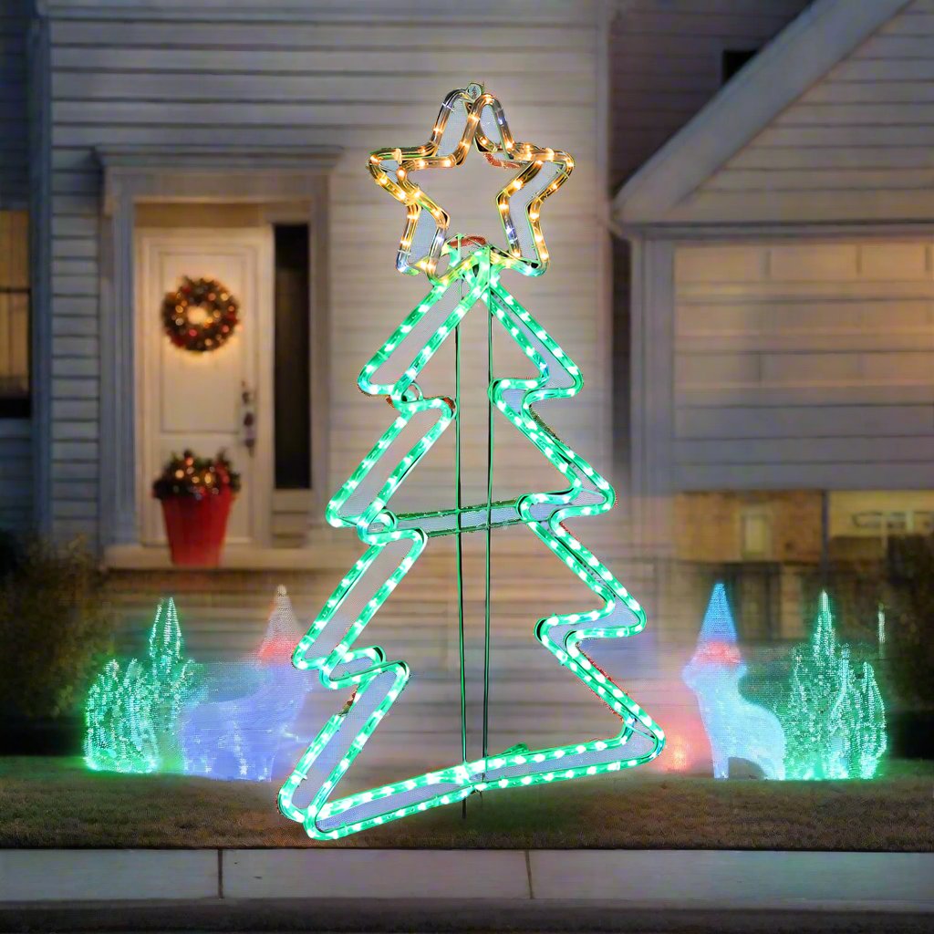 LED Ropelight 3D Tree Cool Twinkle Lights