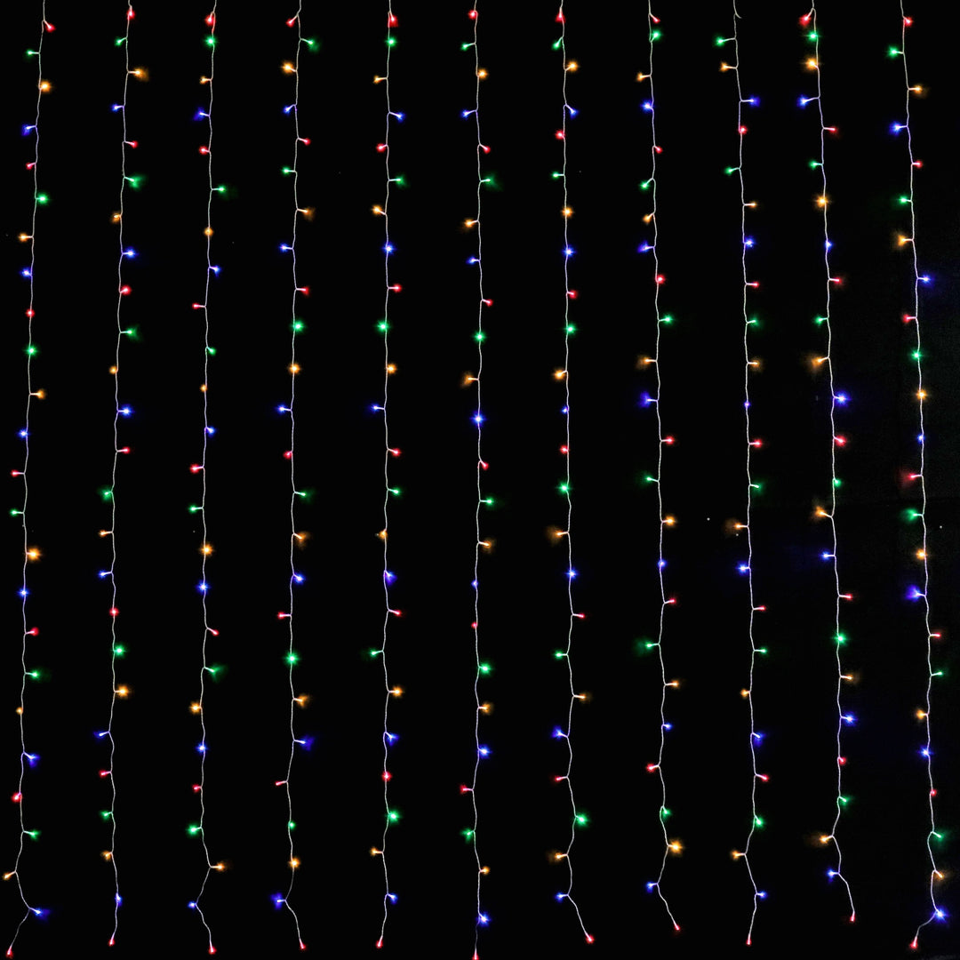 LED Curtain Lights 6mx3m 600 Multi-Color