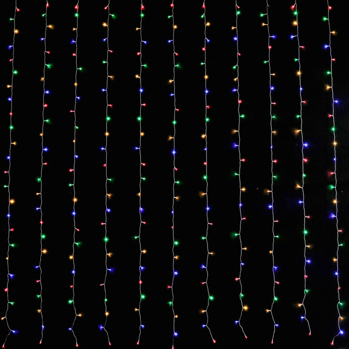 LED Curtain Lights 6mx3m 600 Multi-Color