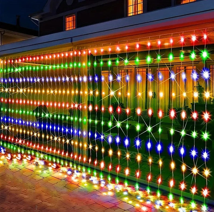 LED Curtain Lights 6mx3m 600 Multi-Color