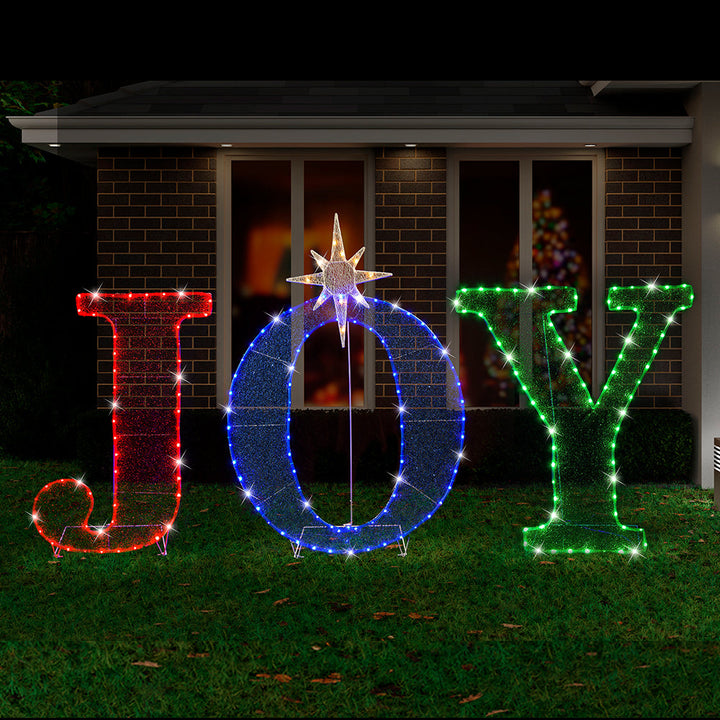 LED Mesh Tinsel Joy with Stand Twinkle