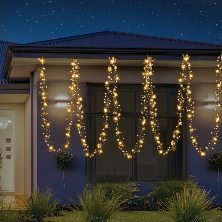 Cluster Lights 720 LEDs available in 6 Color Options - White-Warm