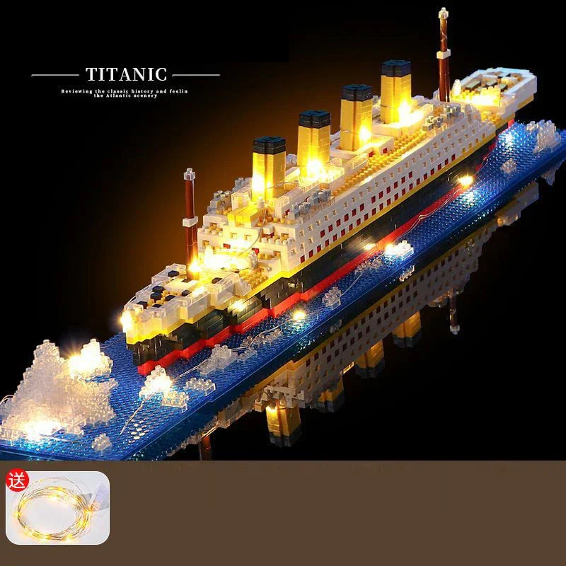 NNEOBA Titanic Ship Toy with LED Light