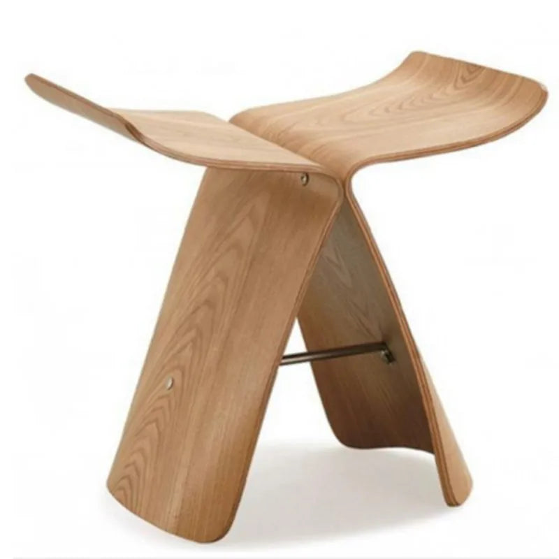 NNEOBA Creative Wood Butterfly Stool