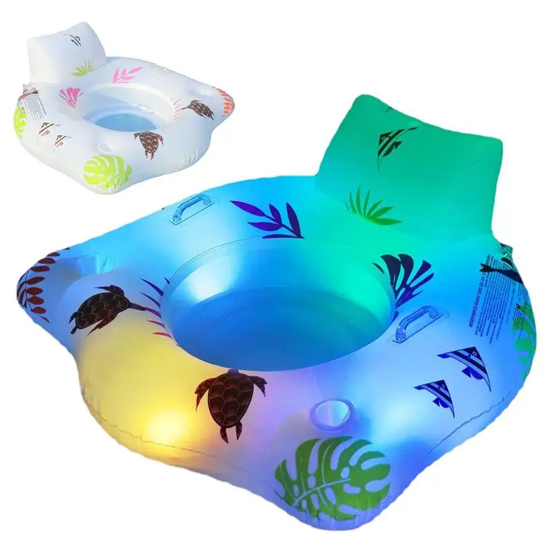 NNEOBA Light-up Inflatable Pool Float Chair