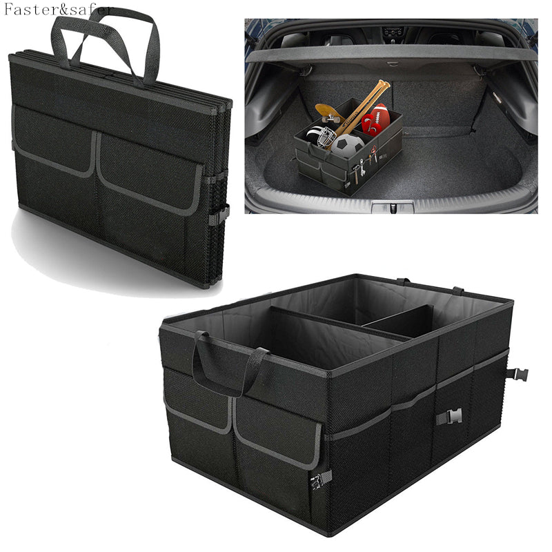 NNEOBA Car Storage Collapse Trunk Back Bin Bag Caddy Organizer Ford Hyundai Automobiles Interior Accessories Stowing Tidying Trunk Box