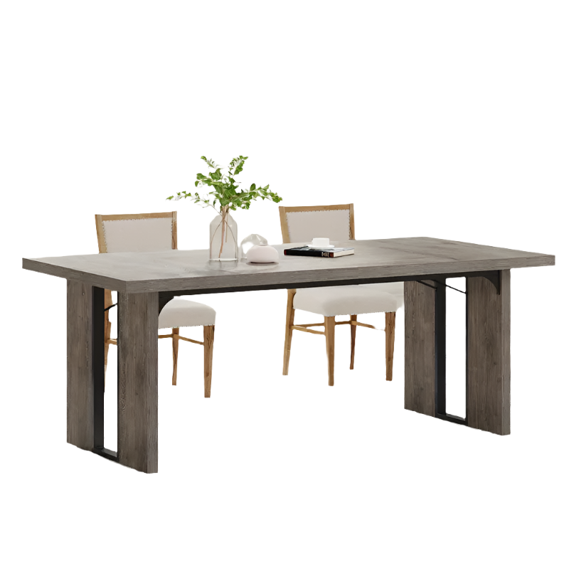 NNETMLT Rustic  Rectangular Dining Table